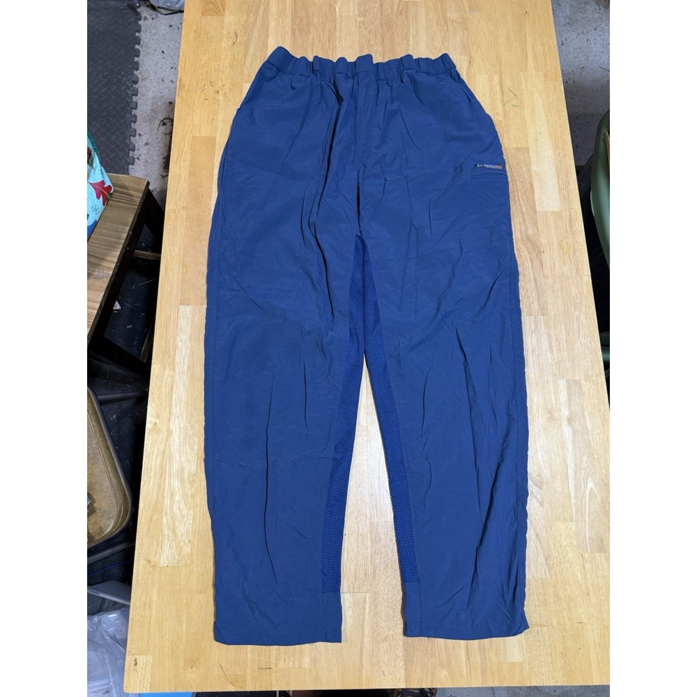 ExOfficio Mens Nylon Mesh Inset Hiking Pants Blue Size XL Vintage Travel